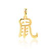 Pendentif zodiaque chinois or 375 jaune Rat