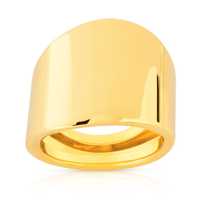 Bague or 375 jaune