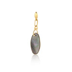 Pendentif or 375 jaune nacre noire