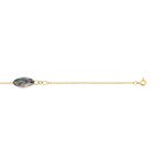 Bracelet or jaune 375 nacre noire