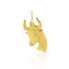 Pendentif zodiaque or 375 jaune taureau