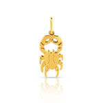Pendentif zodiaque or 375 jaune cancer