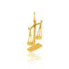 Pendentif zodiaque or 375 jaune balance