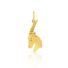 Pendentif zodiaque or 375 jaune capricorne