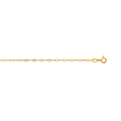Chaine de cheville or 375 jaune