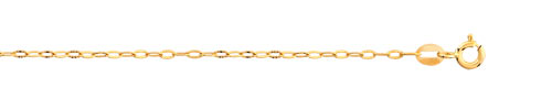 Chaine or 375 jaune 45 cm