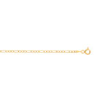 Chaine maille cheval or 375 jaune 45 cm