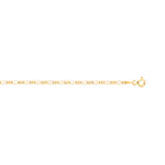 Chaine maille marine or 375 jaune 45 cm