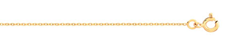Chaine  maille for&ccedil;at or 375 jaune 45 cm