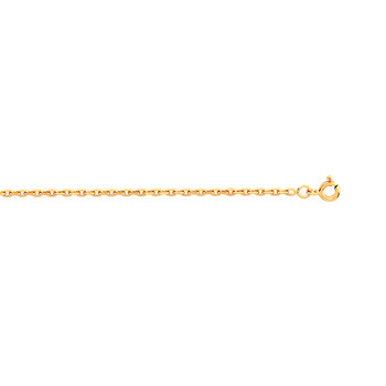 375 yellow gold forçat chain 45 cm