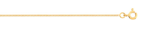 Chaine maille gourmette or 375 jaune 45 cm