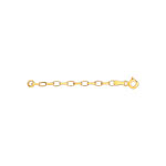 Chainette extension or 375 jaune 6 cm