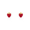 Boucles d'oreilles or 375 jaune émail