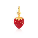 Pendentif or 375 jaune &eacute;mail