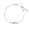Bracelet or 375 blanc diamant et rubis