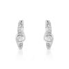 Creoles or blanc 375 diamant et rubis