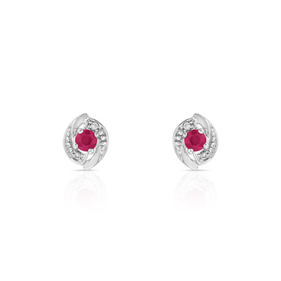 B.o. or 375 blanc rubis et diamant