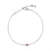 Bracelet or 375 blanc rubis