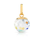 Pendentif or 375 jaune cristal
