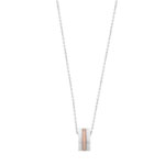 Collier 2 ors 375 c&eacute;ramique blanche