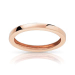 Bague or 375 rose