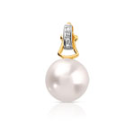 Pend. or 2 tons 375 perle de Culture de Chine diamant
