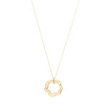 Collier or 375 jaune diamant