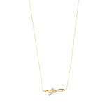 Collier or 375 2 tons diamant