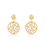 Boucles d oreilles or 375 jaune