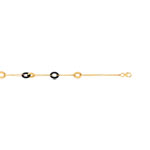 Bracelet or 375 jaune onyx