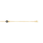 Bracelet or 375 jaune onyx