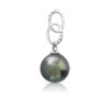 Pend. or 375 blanc perle de culture de tahiti et zirconia