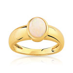 Bague or 375 opale