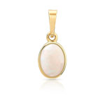 Pendentif or 375 jaune opale