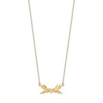 Collier or 375 2 tons diamant