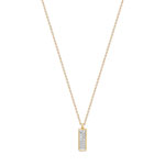 Collier or 375 diamant