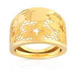 Bague or 375 jaune