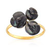 Bague or 375 jaune nacre