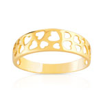 Bague or 375 jaune