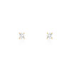 Boucles d' oreilles or 375 jaune zirconia