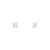 Boucles d'oreilles or 375 jaune zirconia