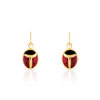 Boucles d'oreilles or 375 jaune laque