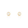 Boucles d'oreilles or 375 jaune perle de culture