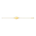 Gourmette personnalisable or 375 jaune
