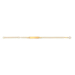 Gourmette personnalisable or 375 jaune