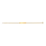 Gourmette personnalisable or 375 jaune