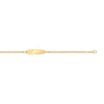 Gourmette personnalisable or 375 jaune