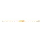 Gourmette personnalisable or 375 jaune