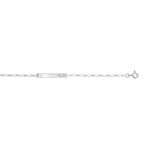 Gourmette personnalisable or 375 blanc