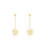 Boucles d oreilles or 375 jaune